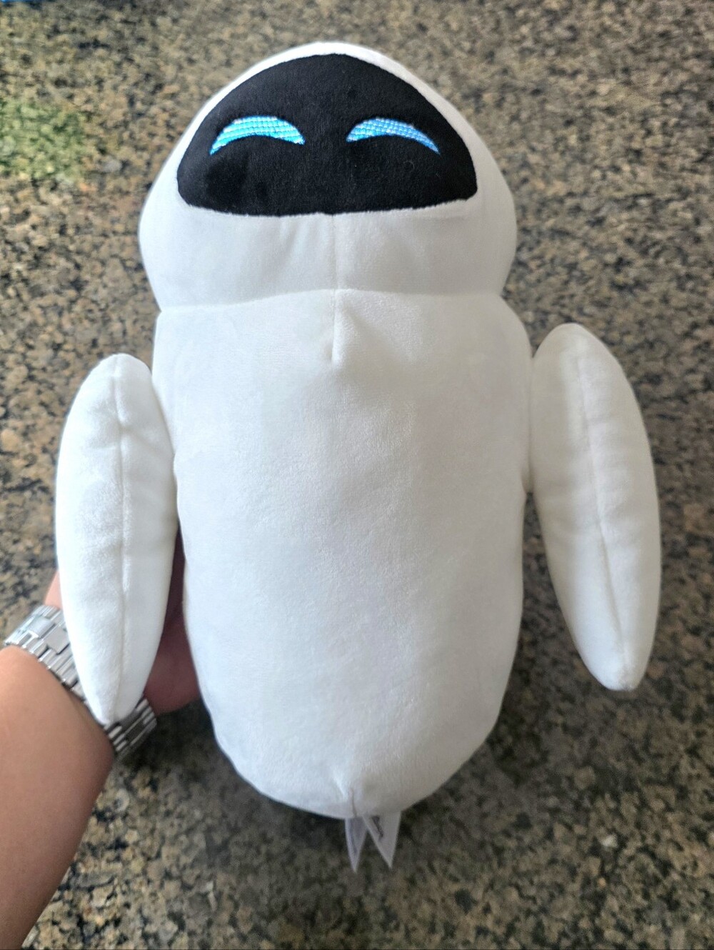 Disney Wall-E Eve  12 inch Squinting Eyes Plush Robot White Pixar Disneyland Rar